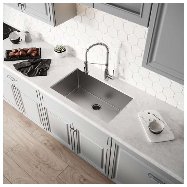 Kraus Standart Pro 30 Undermount Single Stainless Steel Sink