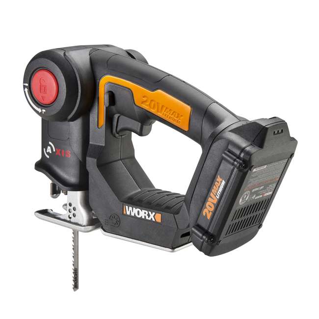 Worx 20V Axis MaxLithium Battery 2In1 Cordless Reciprocating and Jig