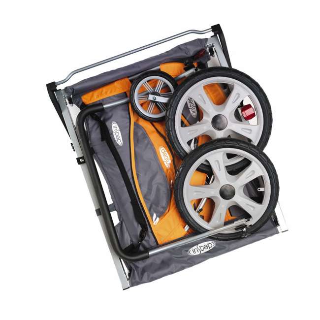 InStep Quick N EZ Double Bicycle Trailer (Orange/Gray) QE212 12QE212