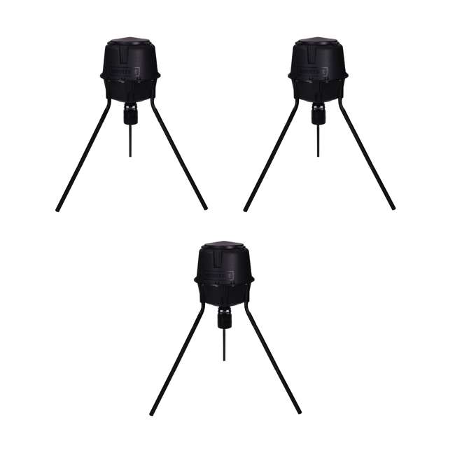 Moultrie 30 Gal Programmable Tripod Deer Feeder 3 Pack 3 X Mfg