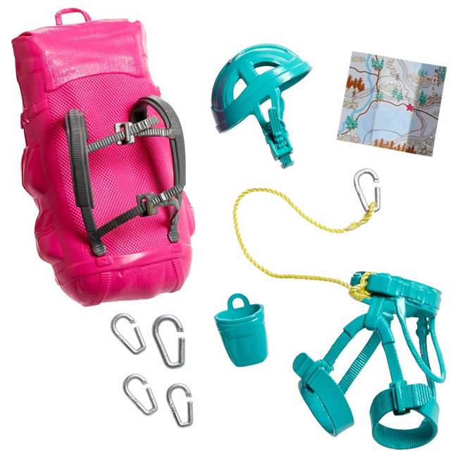 Barbie Camping Fun Made to Move Doll with Backpack and Hiking/Climbing