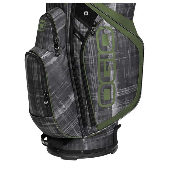 OGIO 9.5Inch 16Way Woode Top Silencer Golf Cart Bag, Paranormal Moss