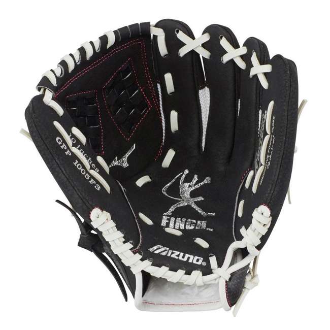 Mizuno Prospect Finch Youth 11Inch Softball Glove, White/Black 312730.R009.09.1100