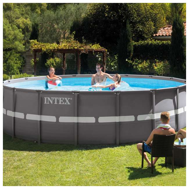 Intex 18 x 52 ultra frame swimming pool set with filter pump 28331eh