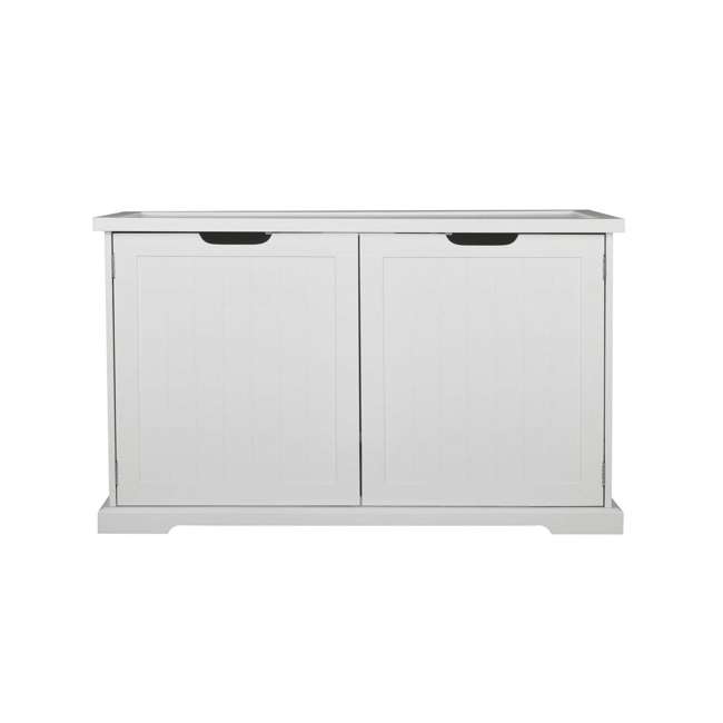 Merry Products Cat Washroom Bench W Enclosed Cat Litter Box