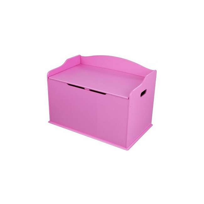 KidKraft Austin Pink Wood Toy Box & Bench Bubblegum 14960