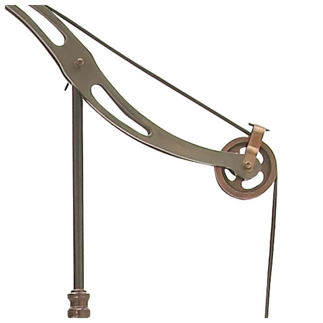 Deco 79 Rustic Industrial Adjustable Pulley Floor Lamp, Bronze UE24515