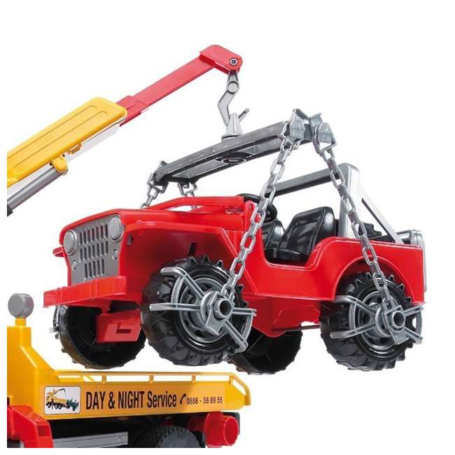 Bruder Toys MAN TGA Flatbed Tow Truck with Crane Cross Country Vehicle