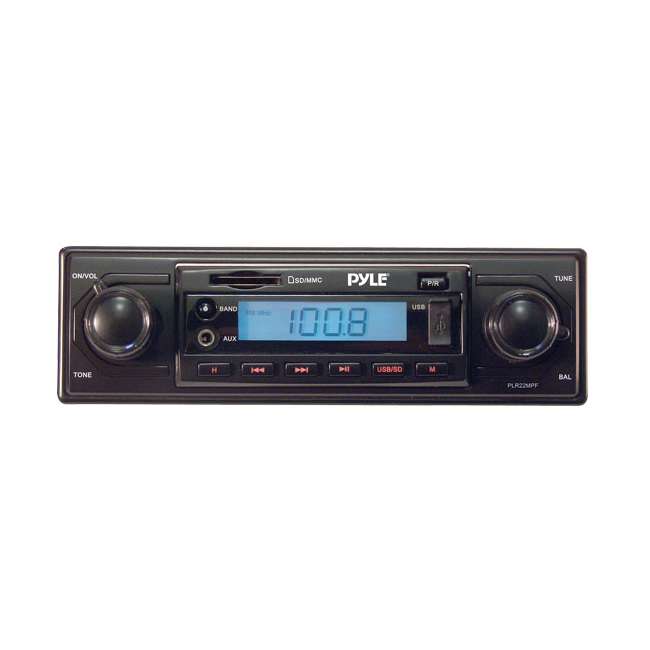 Pyle AM/FMMPX MP3 Shaft Style Dual Knob Radio with USB/SD PLR22MPF
