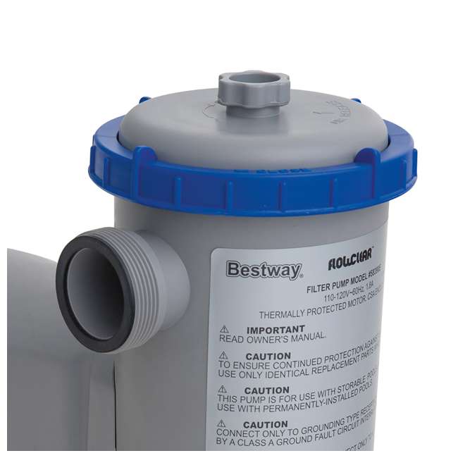 Bestway Flow Clear 1500 GPH Above Ground Pool Filter Pump 58390EBW