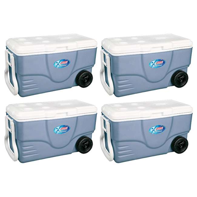 Coleman Xtreme 5 Coolers w/ Wheels 62 Qt (4 Pack) 4 x 6262A758
