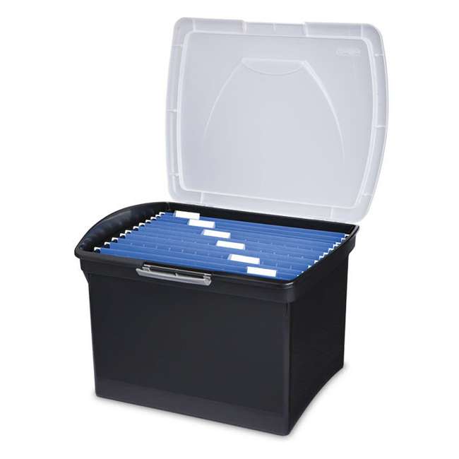 Sterilite Latching Stacking Letter Size File Box (4 Pack) 4 x 18789004