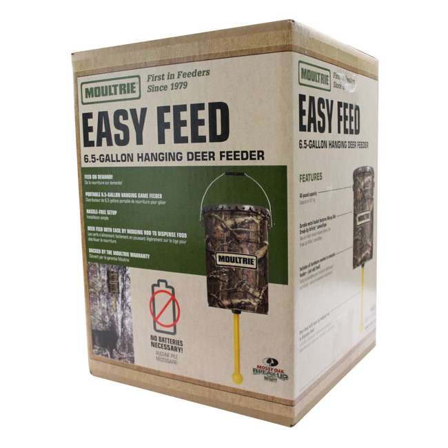 Moultrie 6 5 Gallon Easy Feed Self Dispensing Hanging Deer Feeder