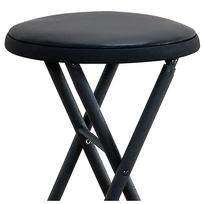 Cosco 24-Inch Plastic and Metal Folding Stool : 37801BLK4