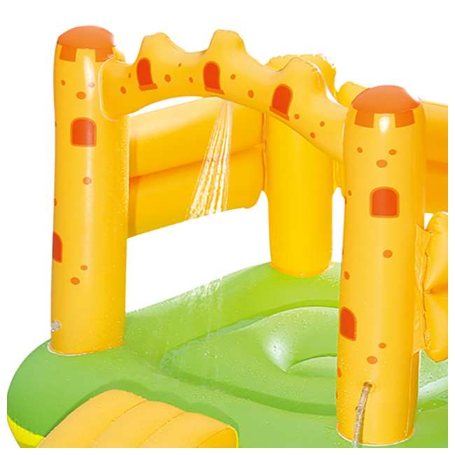Summer Waves Inflatable Sand Castle Play Center with Kiddie Pool & Slide KA0016000167