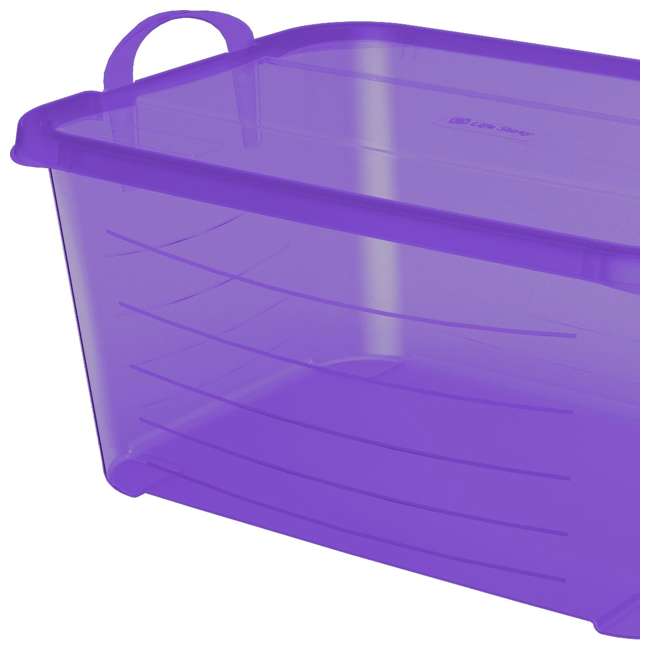 Life Story Purple Storage Boxes, 55Quart (6 Pack) 6 x CS50TP