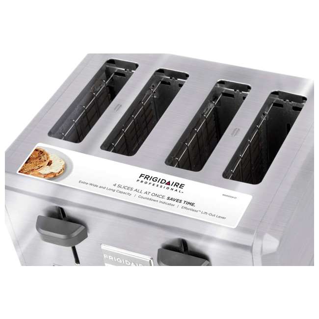 Frigidaire Professional 4Slice Wide Slots Stainless Steel Toaster