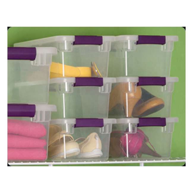 Sterilite 1751 6 Quart Clearview Latch Box Storage Tote 96 Pack