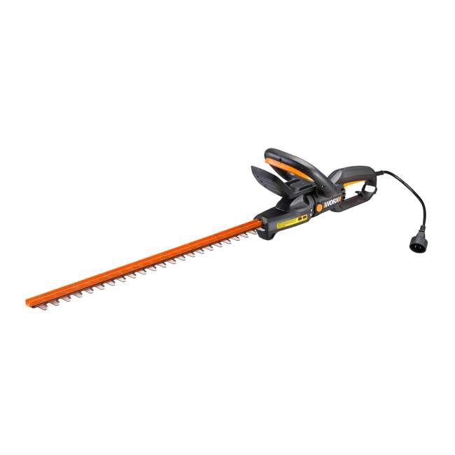 Worx 24Inch 4.5 Amp Rotating Head Corded Electric Hedge Trimmer WG217