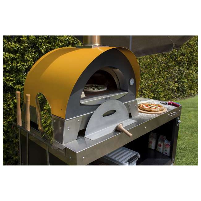 Alfa Ciao M 27 Inch Outdoor Countertop Wood Fired Pizza Oven