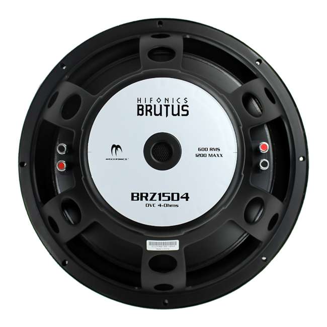 Hifonics Brutus 15Inch 1200Watt Subwoofer (2 Pack) + Subwoofer Box