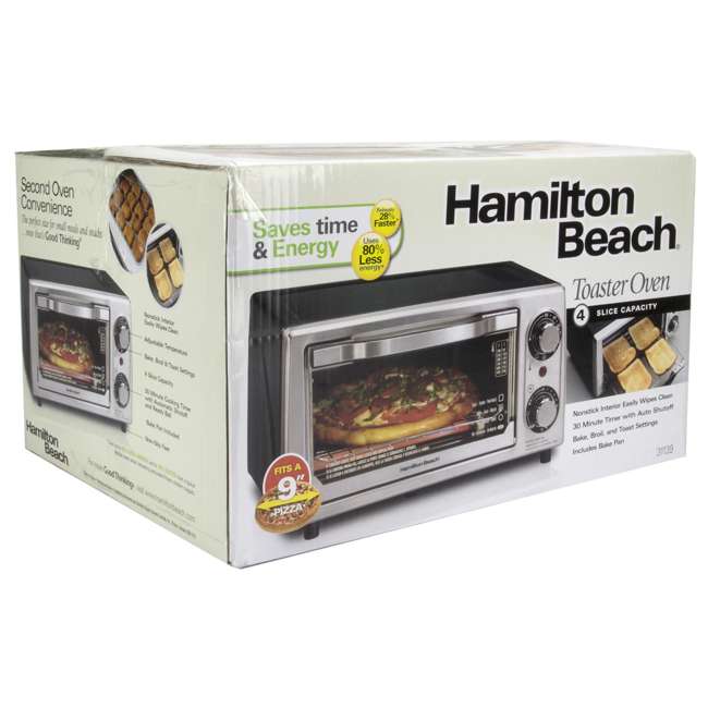 Hamilton Beach 4 Slice Kitchen Toaster Oven 31339 31139