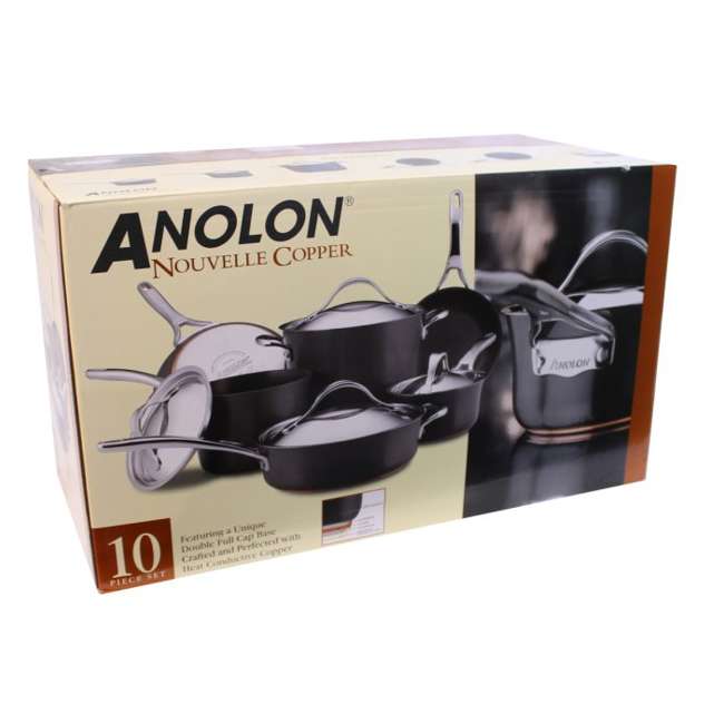 Anolon 10Piece Copper Cookware Set 82526ANOLON