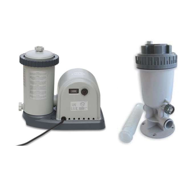 Intex 2500 GPH Swimming Pool Filter Pump w/ GFCI & KlorIn Automatic