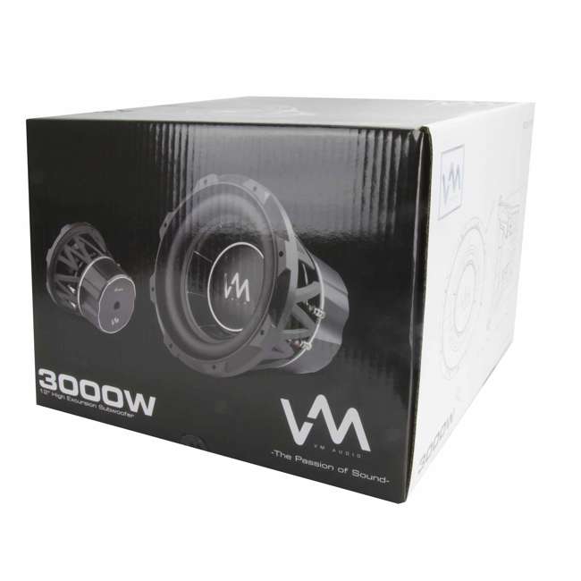 VM Audio Encore 12Inch 3000Watt Competition Subwoofer (2 Pack) VM