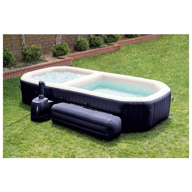 intex pure spa bubble hot tub and pool set