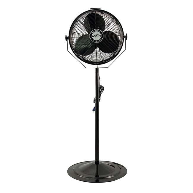Air King 18Inch 1/6 HP 3Speed NonOscillating Pedestal Fan (2 Pack