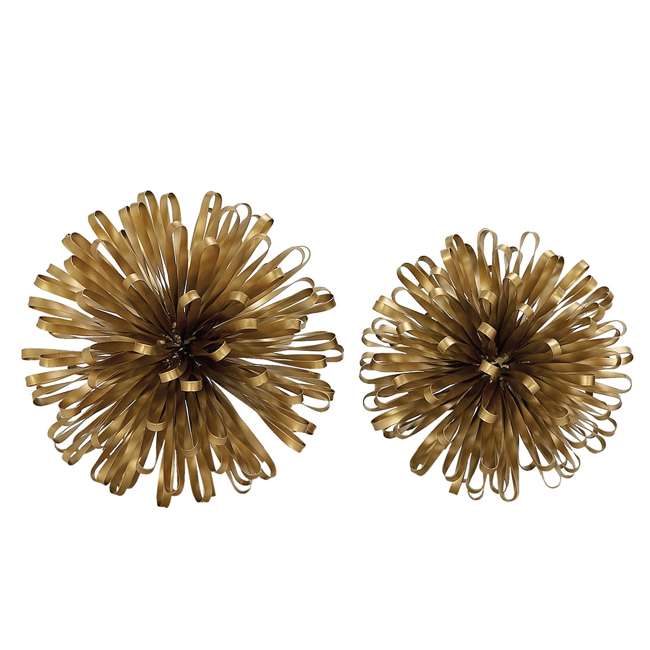 Deco 79 Gold Finish Loop Sculpture Orbs UE56851