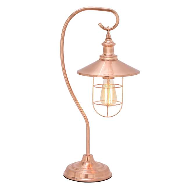 Deco 79 23-Inch Copper Finish Hanging Table Lamp with ...