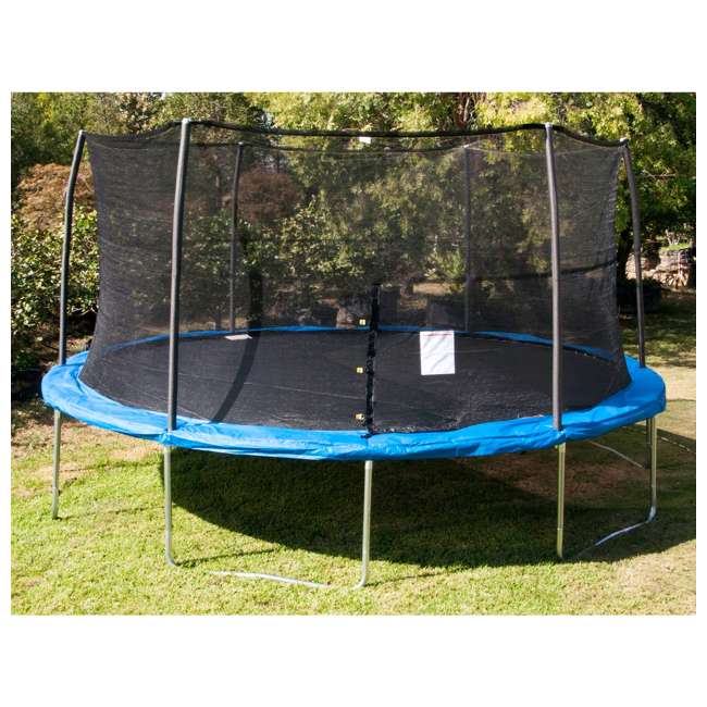 JumpKing 15Foot Trampoline with Safety Net Enclosure, Blue JK15VC2