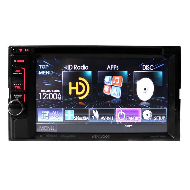 Kenwood DDX6702S Double Din Bluetooth Touchscreen HD Radio Stereo Receiver