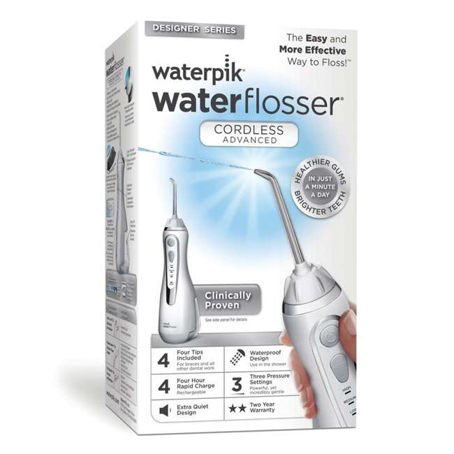 Waterpik Cordless Advanced Water Flosser, White WP560CD