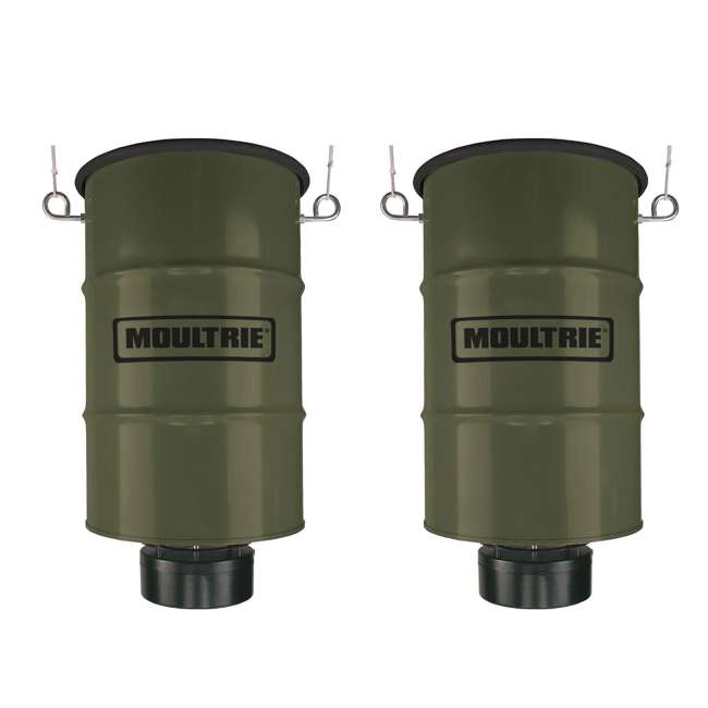 Moultrie 30 Gallon Pro Magnum Hanging Metal Deer Feeder 2 Pack