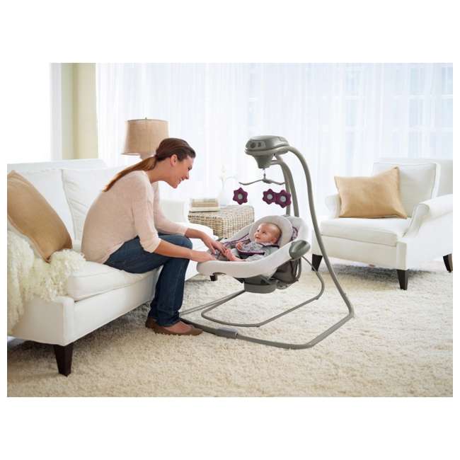 recorder swing video v golf Swing Infant and Duet Connect LX Bouncer Graco Baby