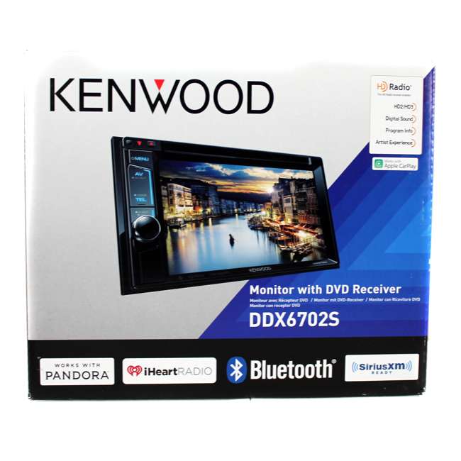 Kenwood DDX6702S Double Din Bluetooth Touchscreen HD Radio Stereo Receiver