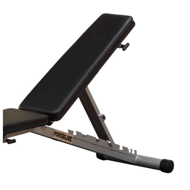 Body Solid Pfid125x Powerline Flat Folding Home Gym Workout Bench