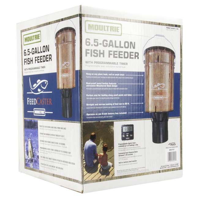 Moultrie 6Gallon Automatic Pond Fish Feeder MFHP60057