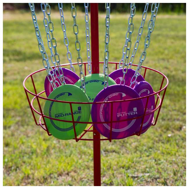 WhamO Official Frisbee Disc Golf Set, Red 53234