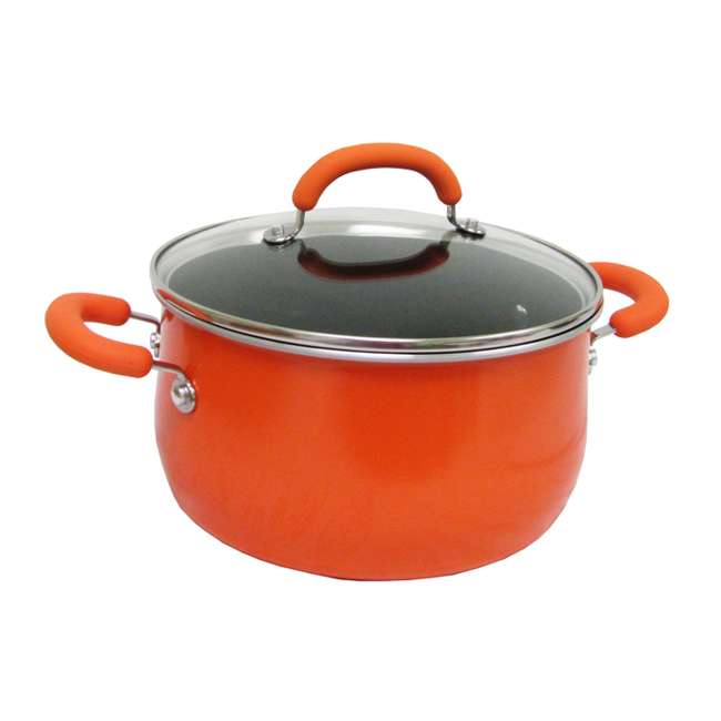 Rachael Ray 10Piece Cookware Set Orange 13486ORANGE