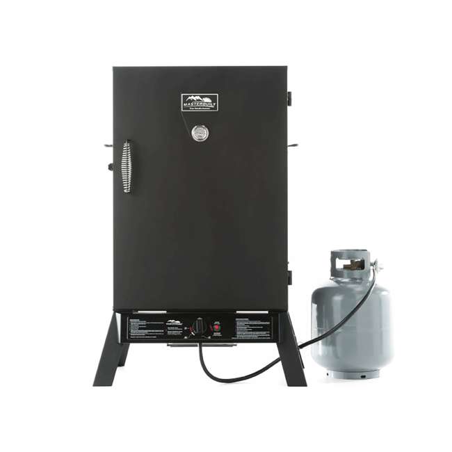 Masterbuilt 40Inch Outdoor Vertical Propane Gas Smoker, Black 20050211