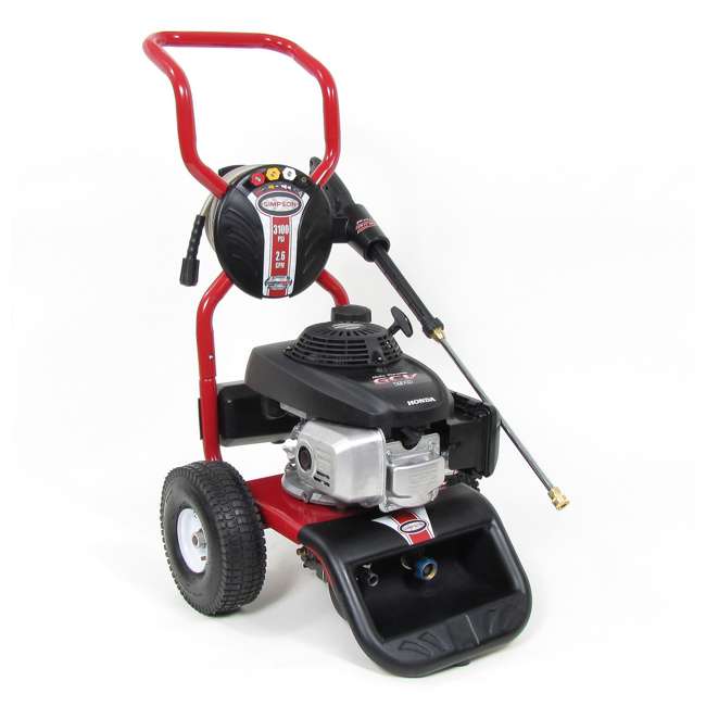 Simpson MSV3100 2.6 Gpm 3100 Psi 4 Cy Gas Power Pressure Washer with