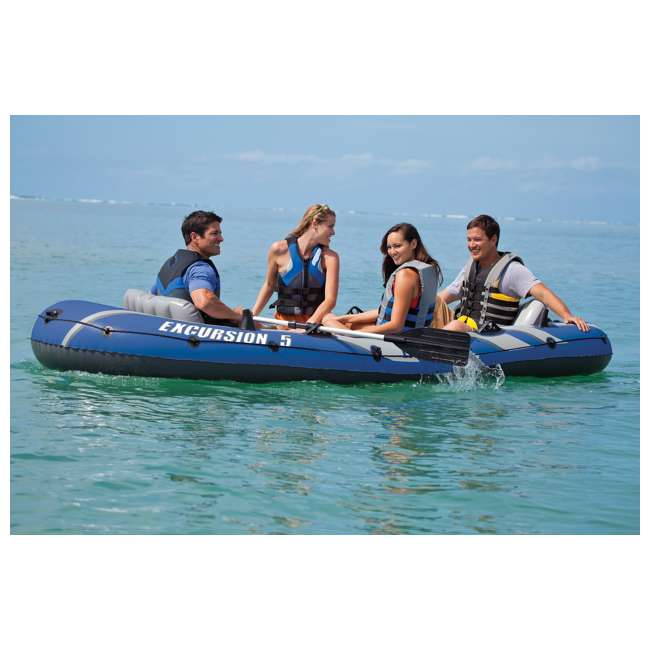 intex excursion 5 person boat set