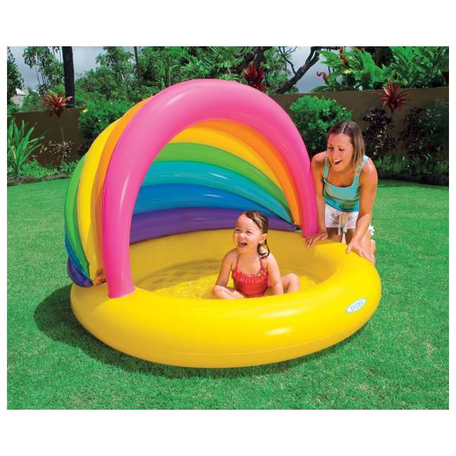 intex rainbow baby pool