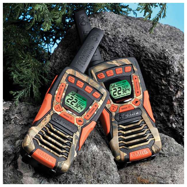 Cobra Floating RealTree Camo Walkie Talkies, 8 Radios, Refurbished 4