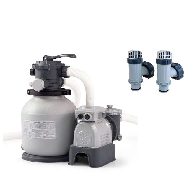 Intex Pool Plunger Valve Replacement Part (2 Pack) & Sand Filter Pump