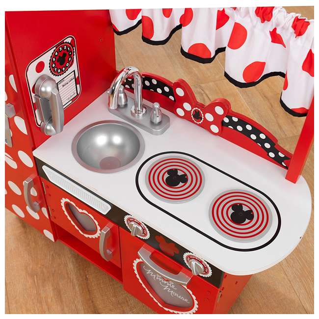 disney minnie mouse vintage play kitchen by kidkraft